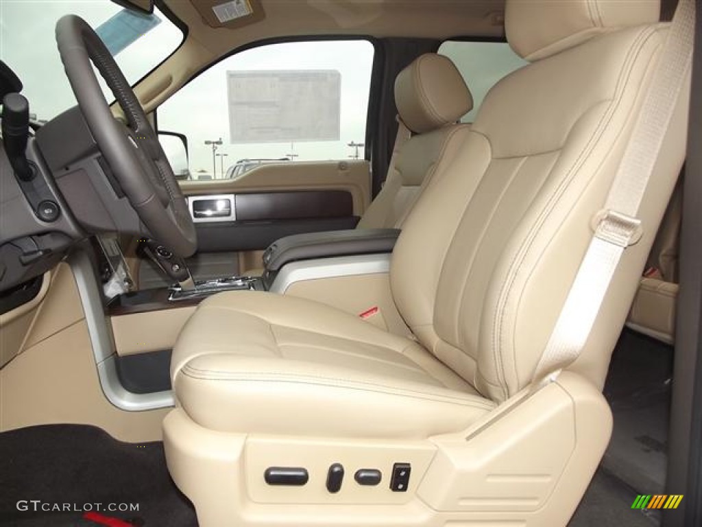 Pale Adobe Interior 2012 Ford F150 Lariat SuperCrew Photo #57854996