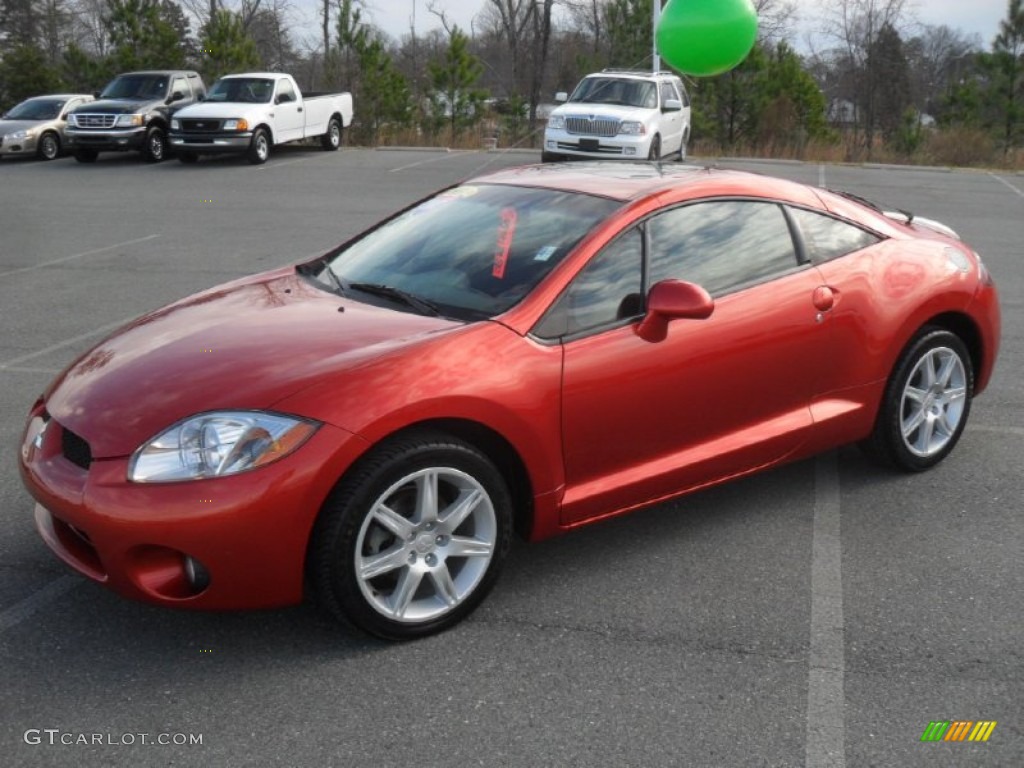 2007 Eclipse SE Coupe - Sunset Pearlescent / Dark Charcoal photo #1