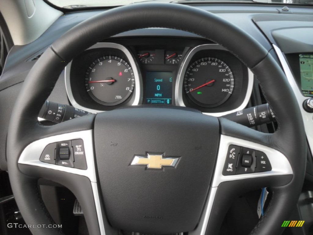 2012 Equinox LTZ - Black Granite Metallic / Jet Black photo #14