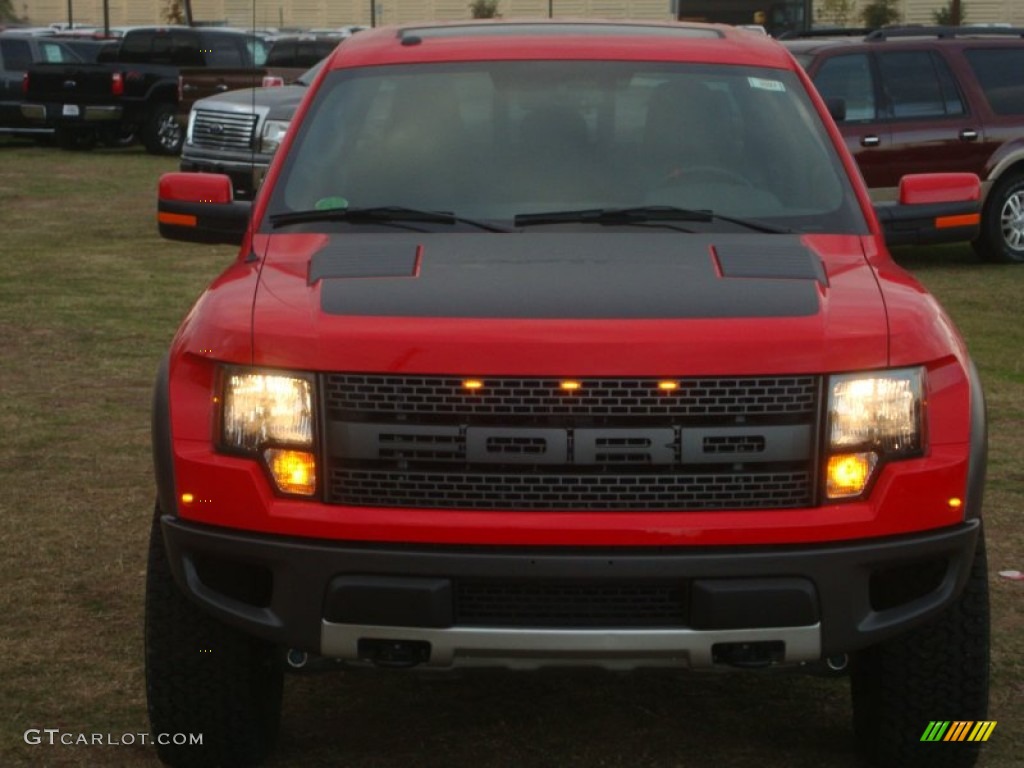 2012 F150 SVT Raptor SuperCrew 4x4 - Race Red / Raptor Black Leather/Cloth photo #12