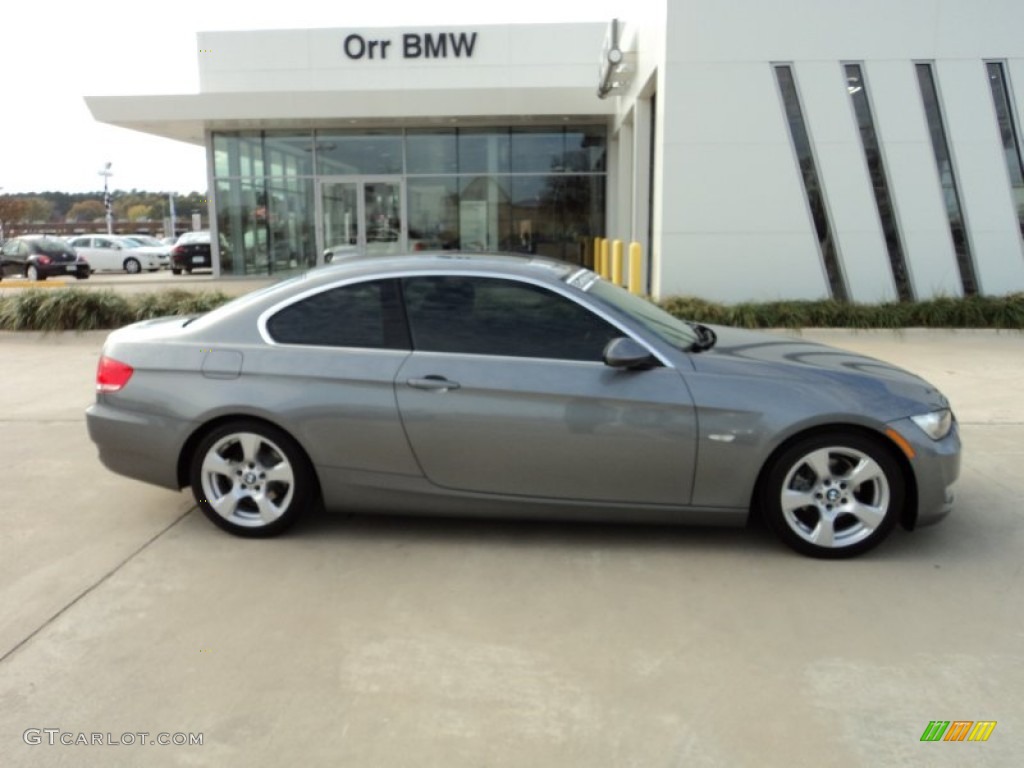 2007 3 Series 328i Coupe - Space Gray Metallic / Black photo #6