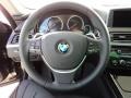 Black Nappa Leather Steering Wheel Photo for 2012 BMW 6 Series #57857078