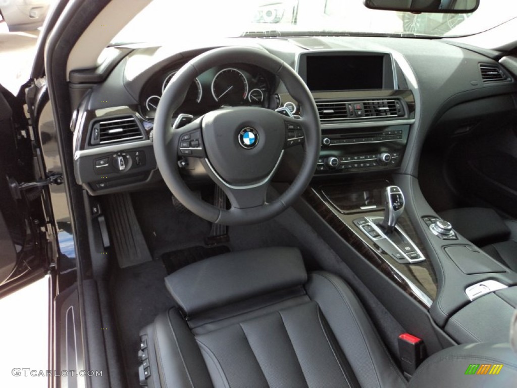 2012 BMW 6 Series 650i Coupe Black Nappa Leather Dashboard Photo #57857148