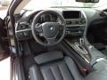 Black Nappa Leather Dashboard Photo for 2012 BMW 6 Series #57857148