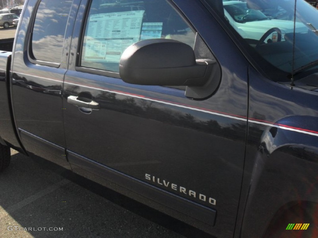 2012 Silverado 1500 LT Extended Cab 4x4 - Imperial Blue Metallic / Ebony photo #22