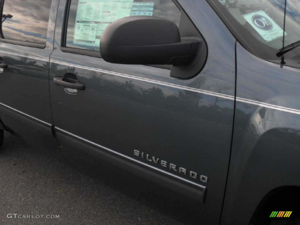 2012 Silverado 1500 LT Crew Cab - Blue Granite Metallic / Ebony photo #21