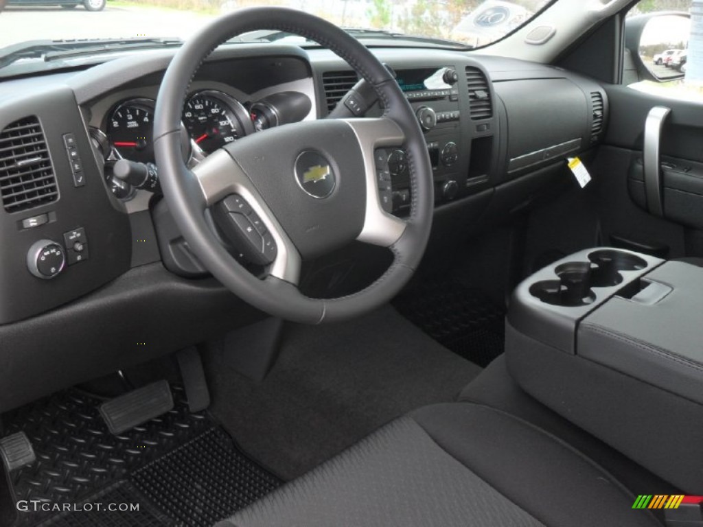 2012 Silverado 1500 LT Crew Cab - Blue Granite Metallic / Ebony photo #24