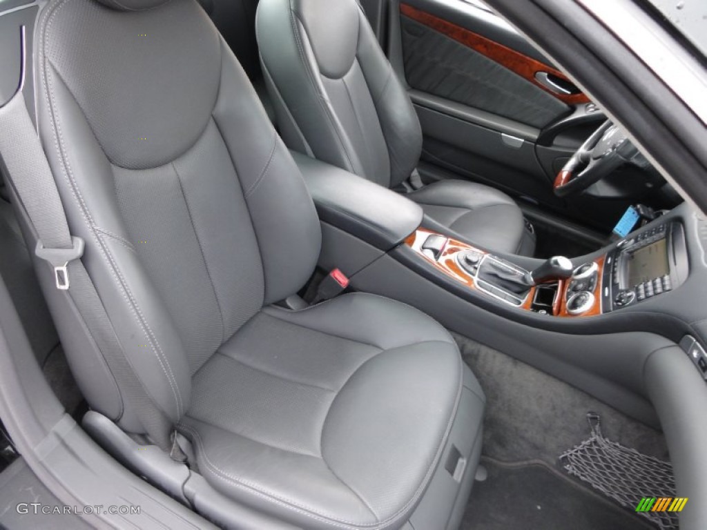 Charcoal Interior 2005 Mercedes-Benz SL 600 Roadster Photo #57859083