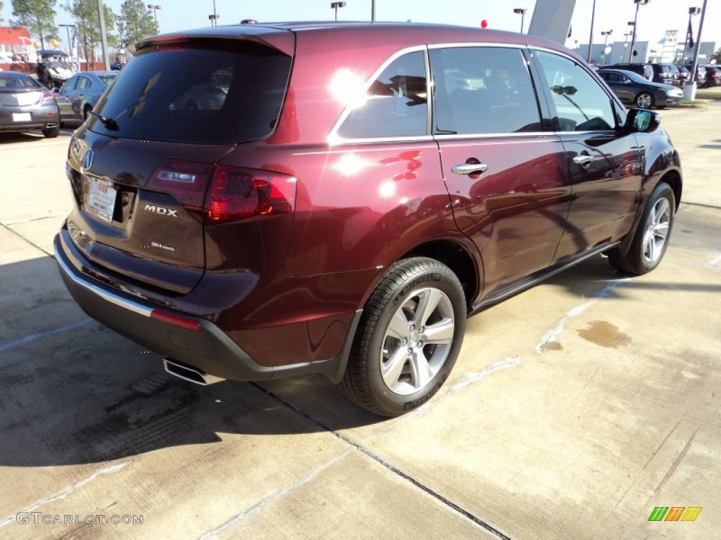 Dark Cherry Pearl II 2012 Acura MDX SH-AWD Technology Exterior Photo #57859529