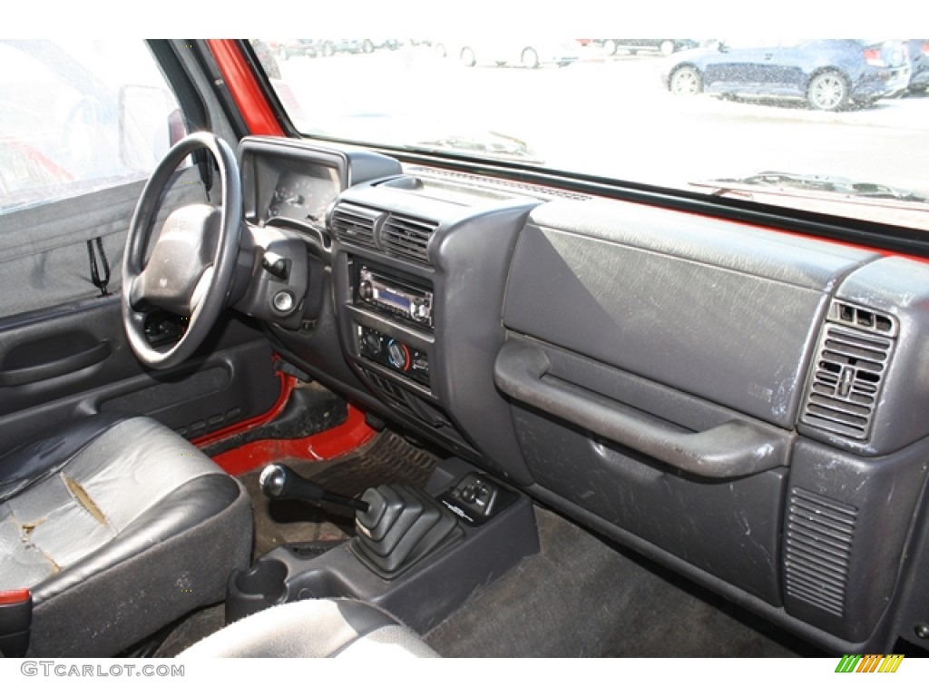 2000 Wrangler SE 4x4 - Flame Red / Agate photo #8