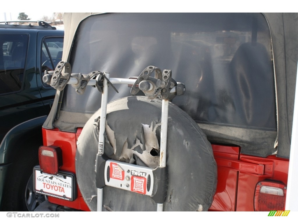 2000 Wrangler SE 4x4 - Flame Red / Agate photo #13