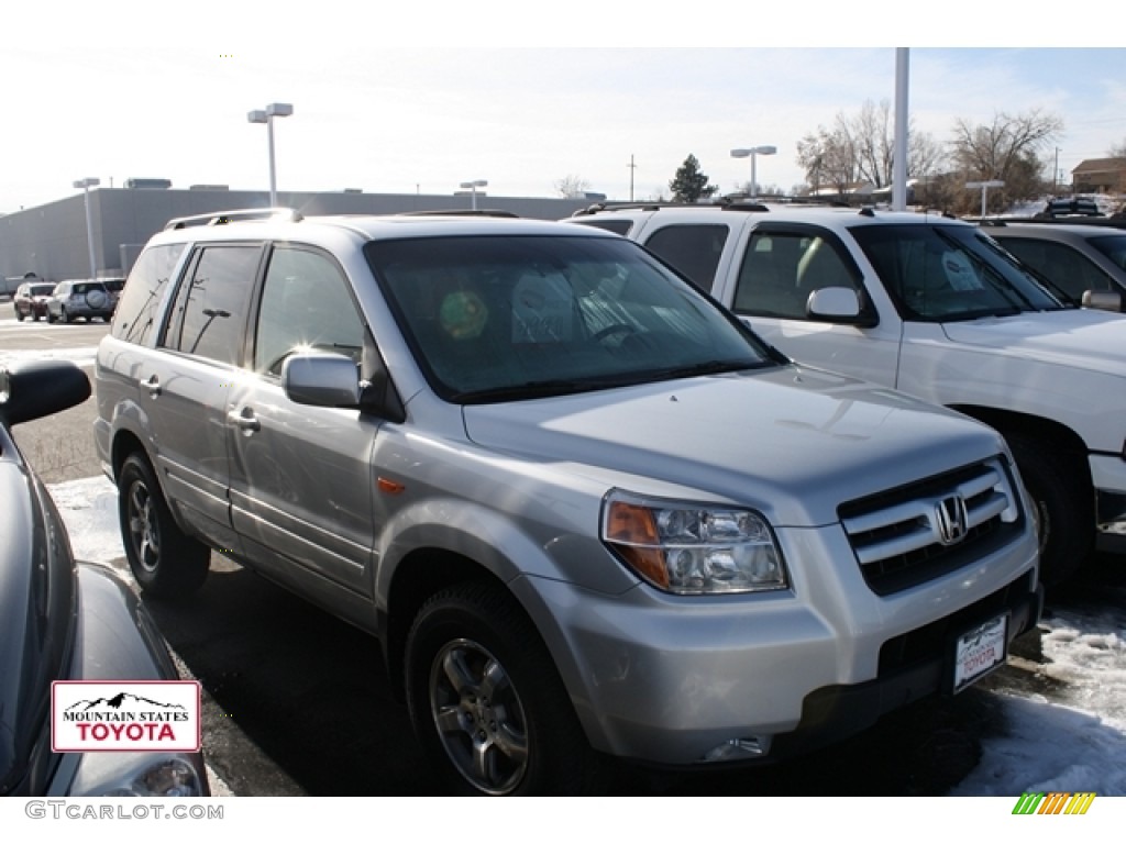 2007 Pilot EX-L 4WD - Billet Silver Metallic / Gray photo #1