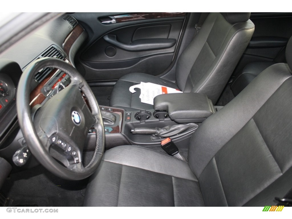 2003 3 Series 325xi Sedan - Titanium Silver Metallic / Black photo #4
