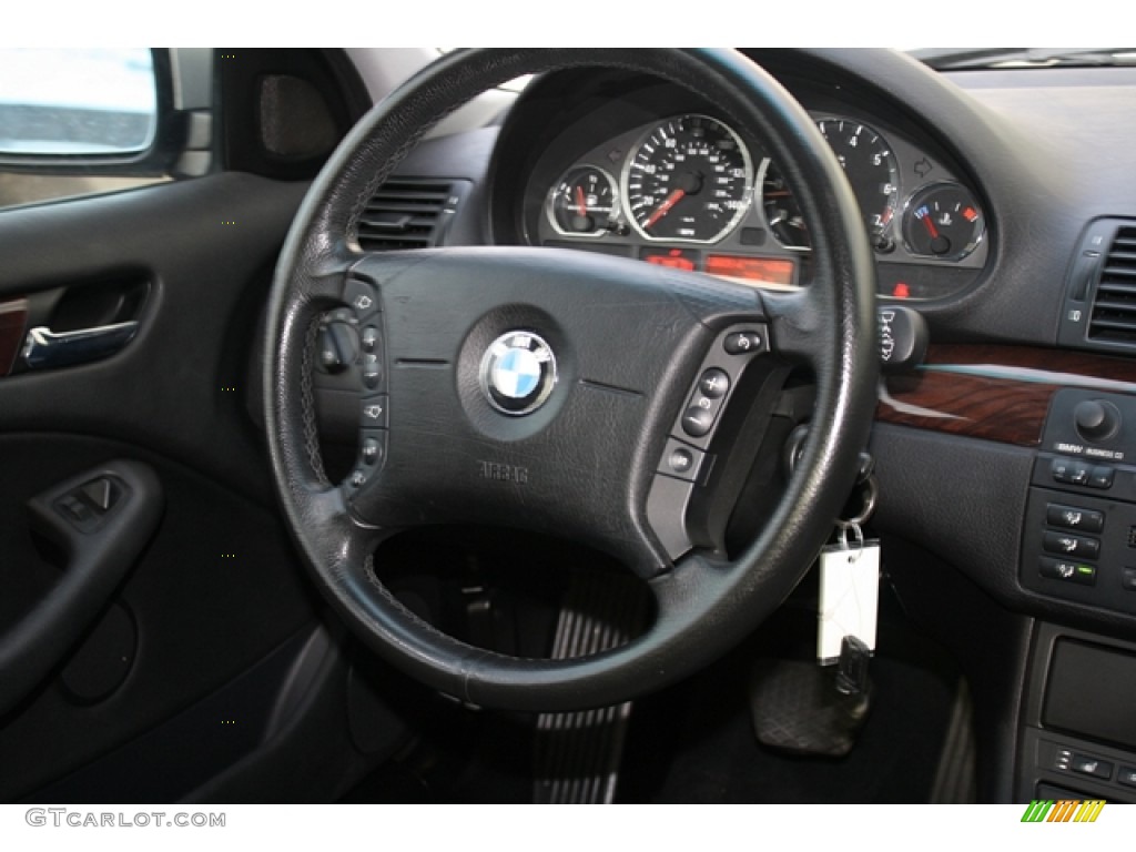 2003 3 Series 325xi Sedan - Titanium Silver Metallic / Black photo #15