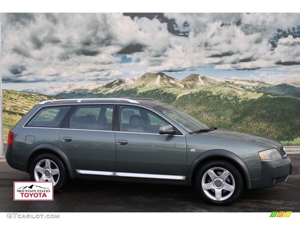 2002 Allroad 2.7T quattro - Highland Green Metallic / Platinum/Saber Black photo #1