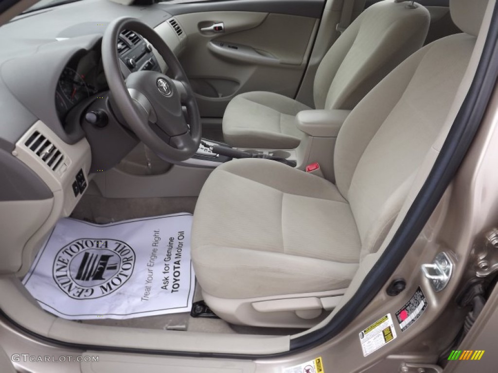 2010 Corolla LE - Desert Sand Metallic / Bisque photo #11