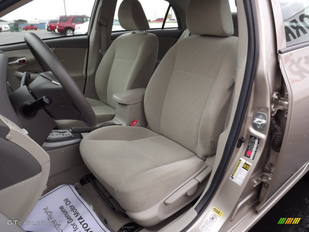 2010 Corolla LE - Desert Sand Metallic / Bisque photo #13