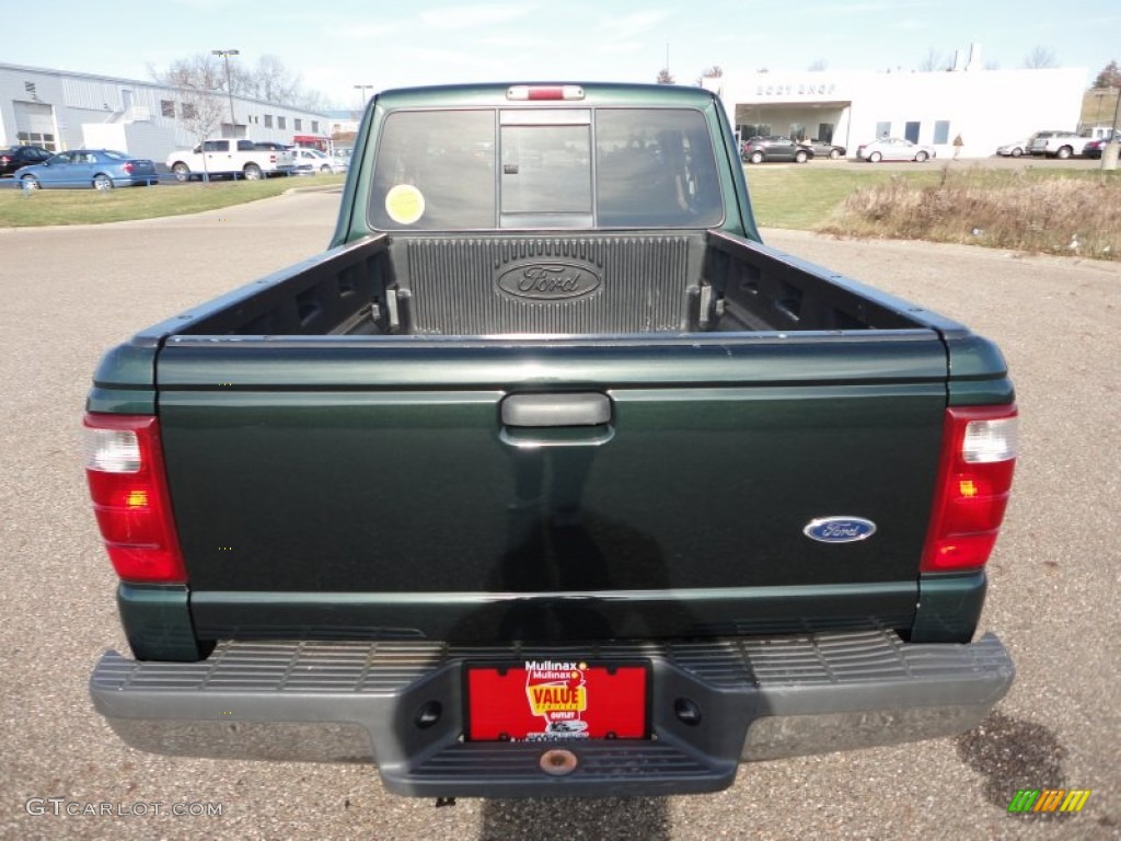 2002 Ranger XLT SuperCab 4x4 - Dark Highland Green Metallic / Medium Prairie Tan photo #2