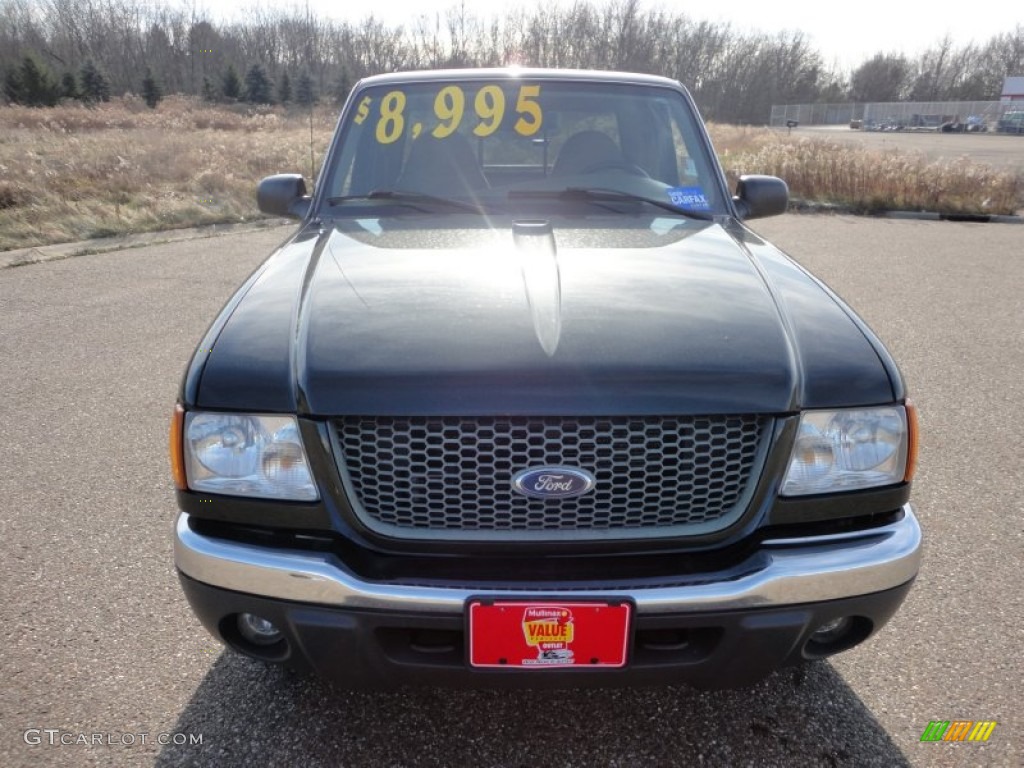 2002 Ranger XLT SuperCab 4x4 - Dark Highland Green Metallic / Medium Prairie Tan photo #12