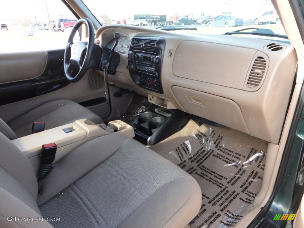 2002 Ranger XLT SuperCab 4x4 - Dark Highland Green Metallic / Medium Prairie Tan photo #20