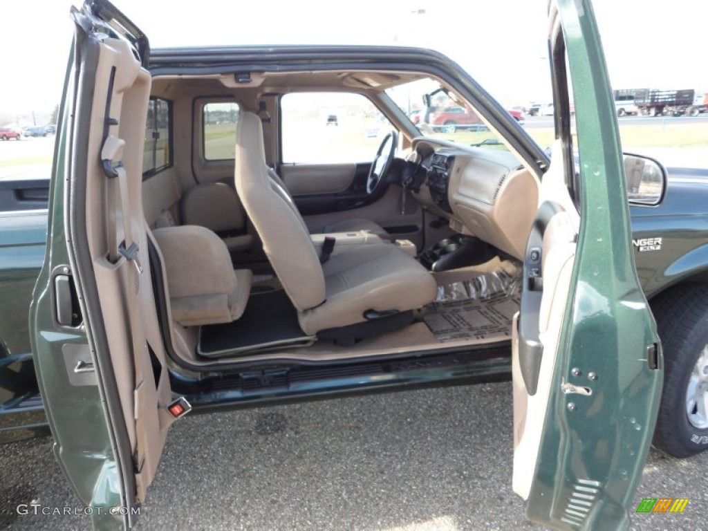 2002 Ranger XLT SuperCab 4x4 - Dark Highland Green Metallic / Medium Prairie Tan photo #23