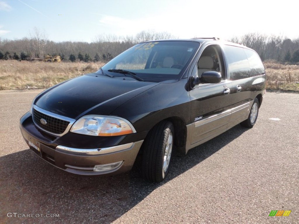 2002 Windstar Limited - Black / Medium Parchment Beige photo #11