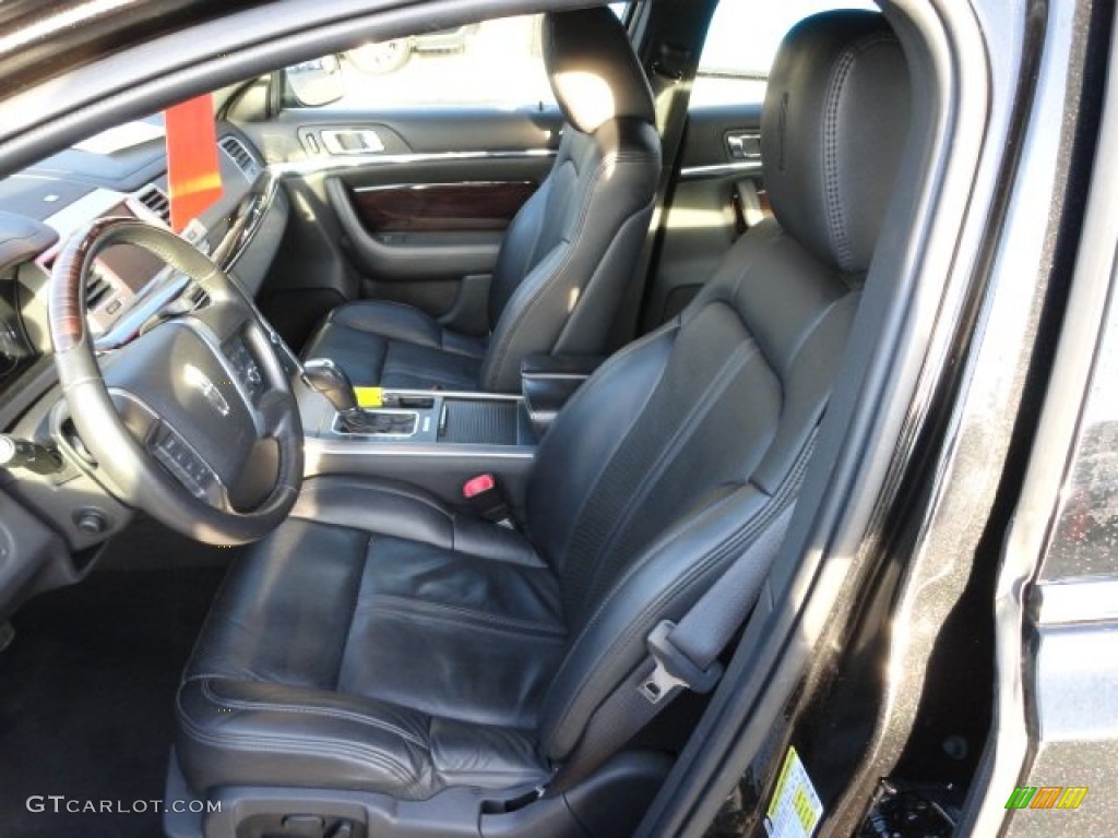 Charcoal Black/Fine Line Ebony Interior 2010 Lincoln MKS AWD Ultimate Package Photo #57864629