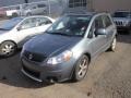 2009 Azure Gray Metallic Suzuki SX4 Crossover Technology AWD  photo #3