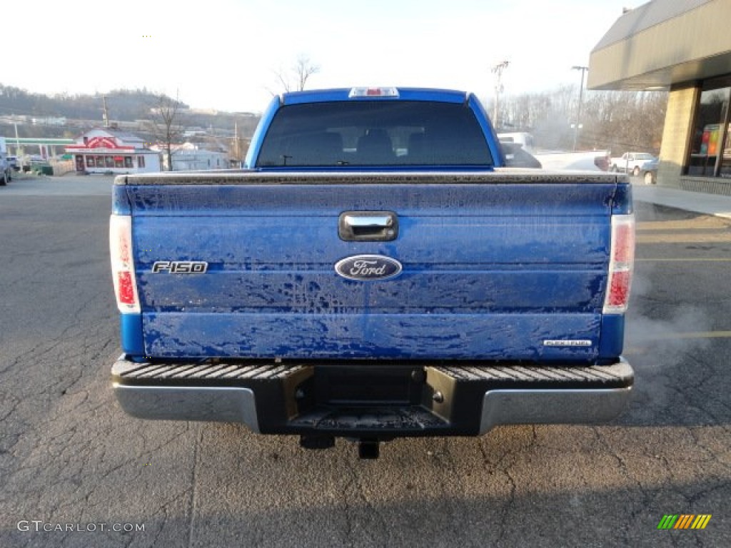 2012 F150 XLT SuperCrew 4x4 - Blue Flame Metallic / Steel Gray photo #3