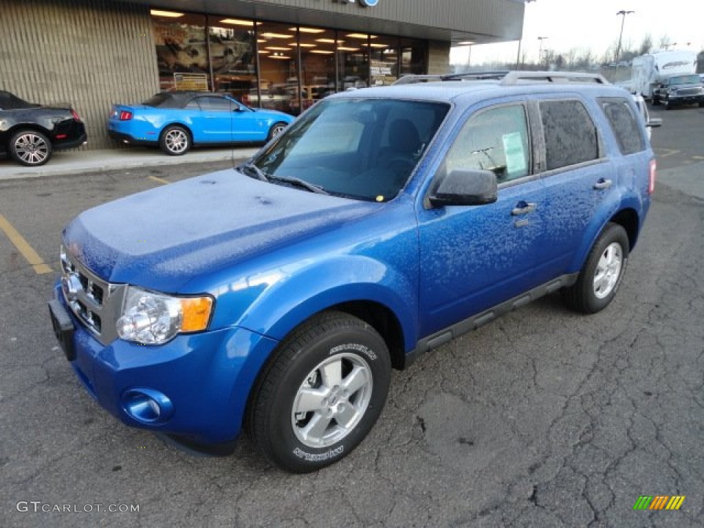 2012 Escape XLT V6 4WD - Blue Flame Metallic / Charcoal Black photo #8