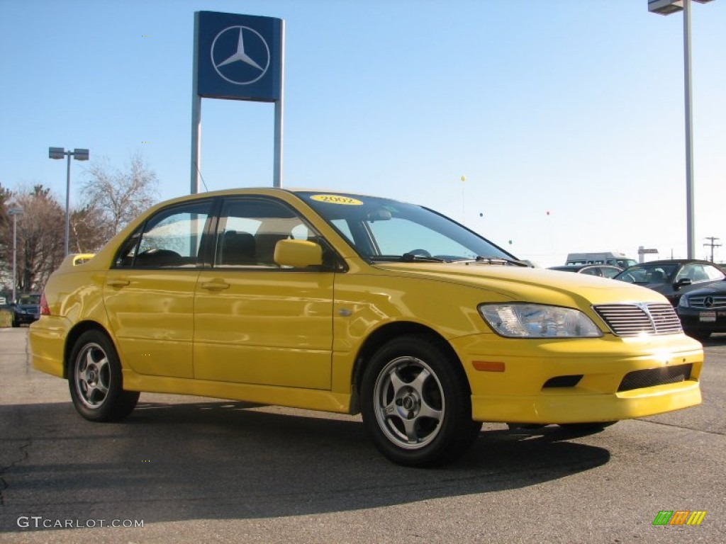 2002 Lancer OZ Rally - Lightning Yellow / Black photo #3