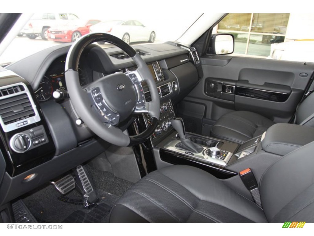 Jet Interior 2012 Land Rover Range Rover Supercharged Photo #57869294