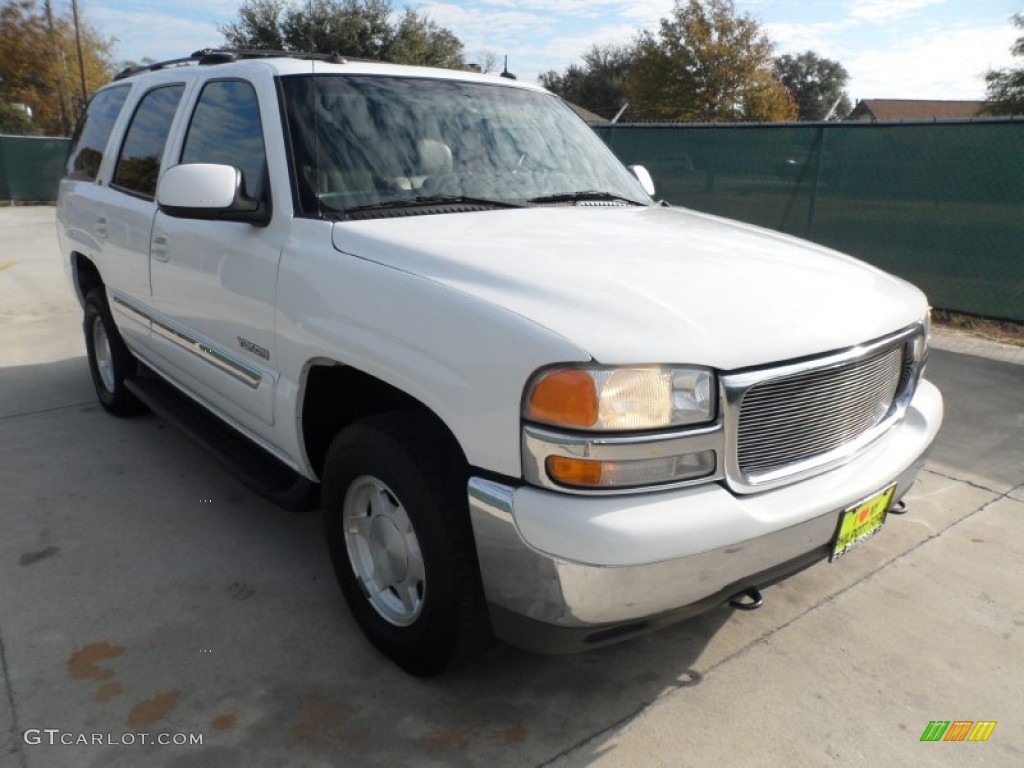 2003 Yukon SLT - Summit White / Pewter/Dark Pewter photo #1