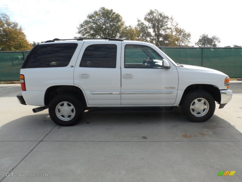 2003 Yukon SLT - Summit White / Pewter/Dark Pewter photo #2