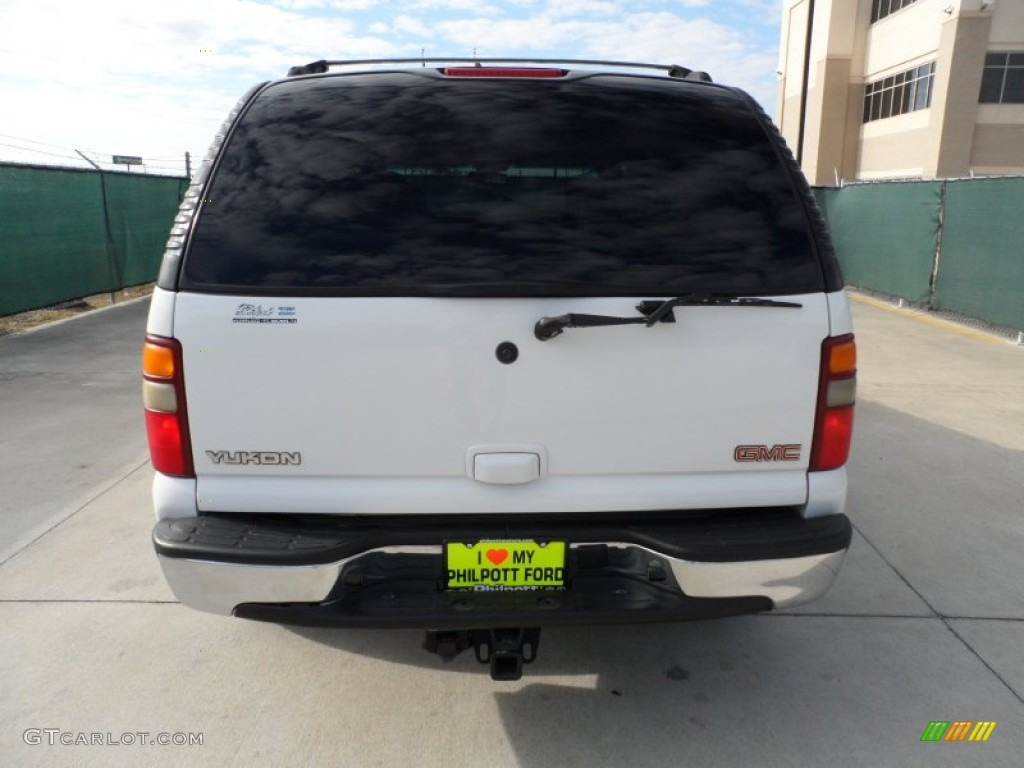 2003 Yukon SLT - Summit White / Pewter/Dark Pewter photo #4