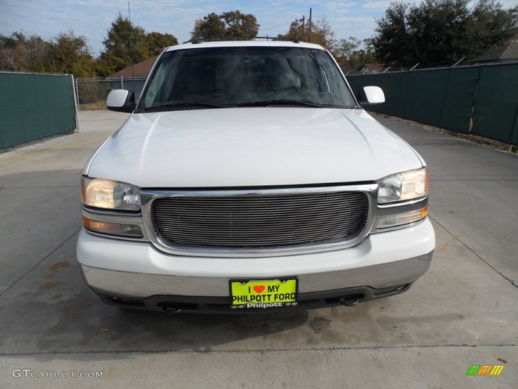 2003 Yukon SLT - Summit White / Pewter/Dark Pewter photo #8
