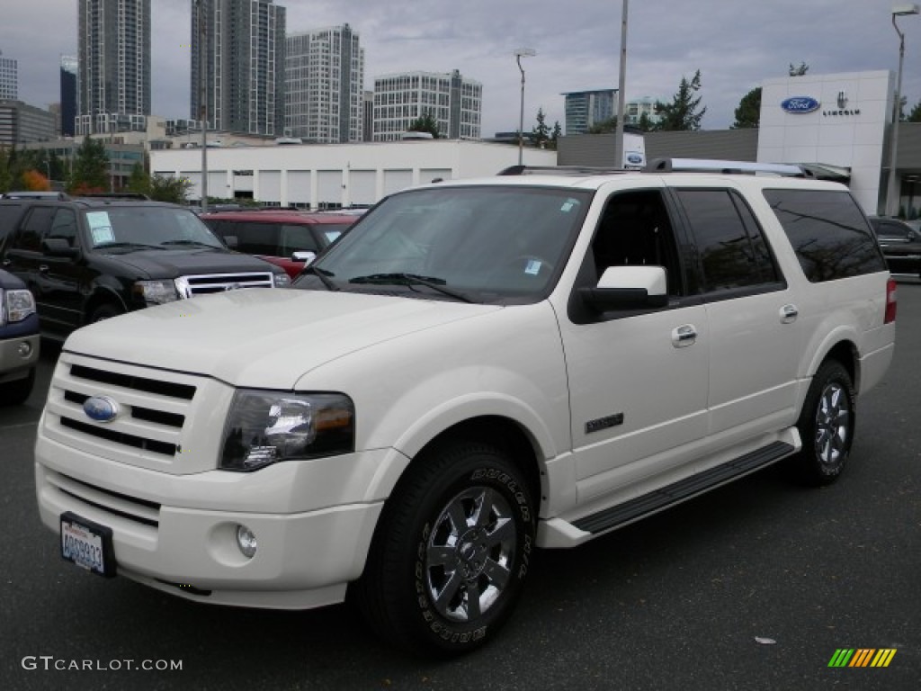 2008 Expedition EL Limited - White Sand Tri Coat / Charcoal Black photo #1