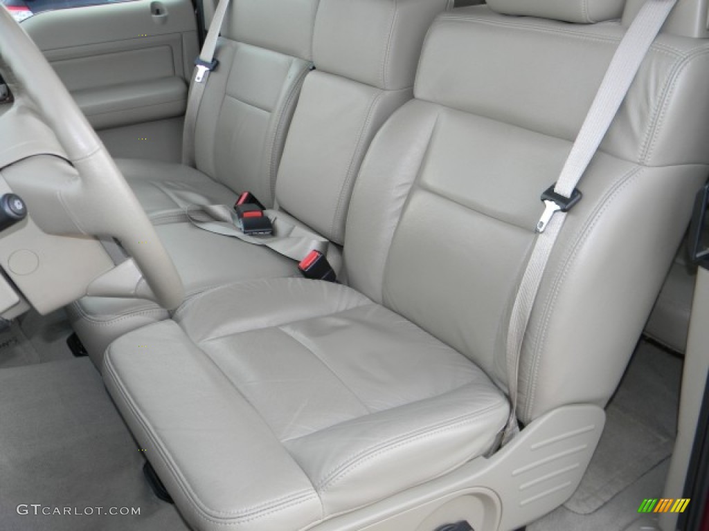 2005 F150 XLT SuperCab - Dark Toreador Red Metallic / Tan photo #8