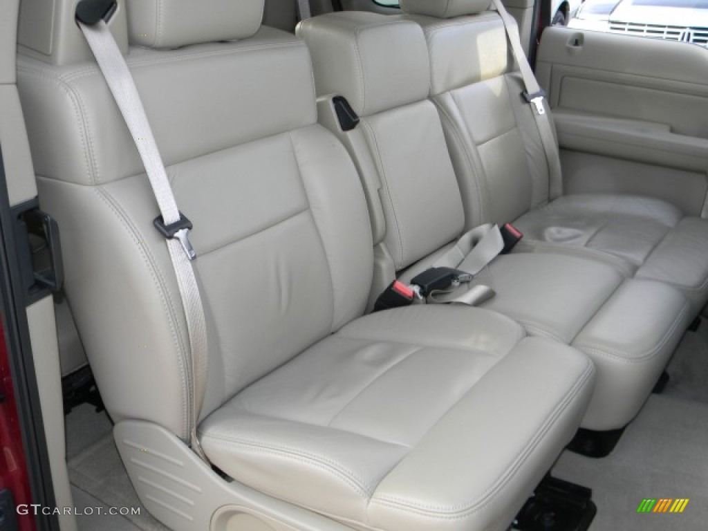 2005 F150 XLT SuperCab - Dark Toreador Red Metallic / Tan photo #11