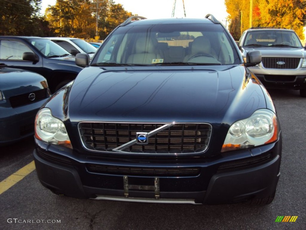 2004 XC90 T6 AWD - Nautic Blue Metallic / Taupe/Light Taupe photo #2