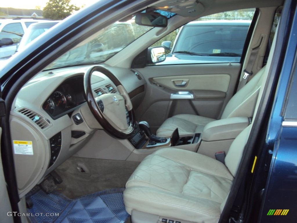 2004 XC90 T6 AWD - Nautic Blue Metallic / Taupe/Light Taupe photo #8