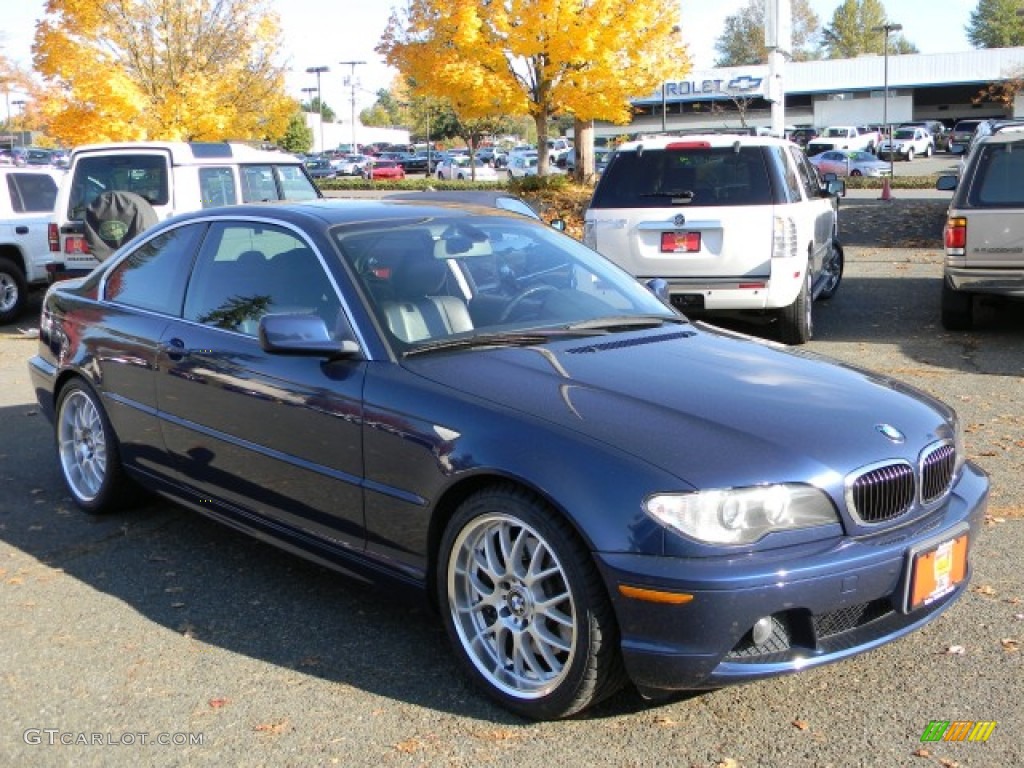 2004 3 Series 330i Coupe - Mystic Blue Metallic / Black photo #2