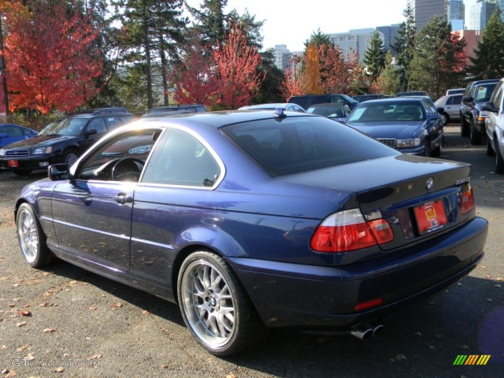 2004 3 Series 330i Coupe - Mystic Blue Metallic / Black photo #4