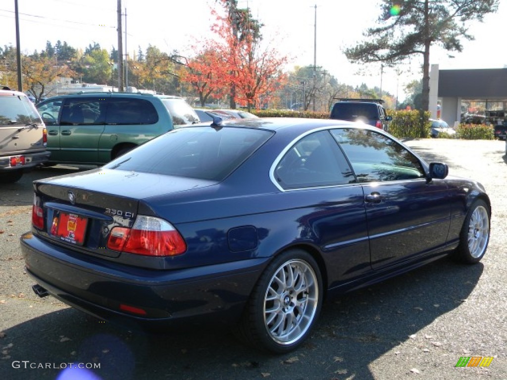 2004 3 Series 330i Coupe - Mystic Blue Metallic / Black photo #5