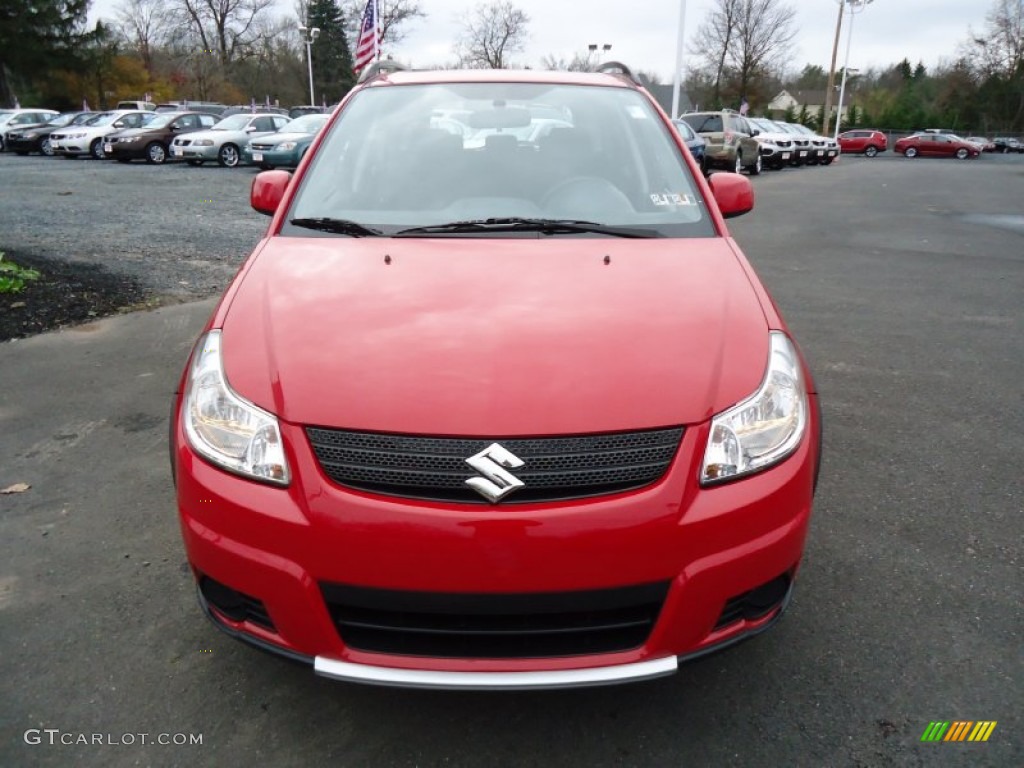 2007 SX4 Convenience AWD - Bright Red / Black photo #4