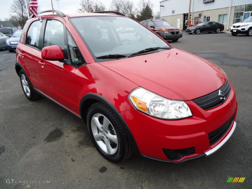 2007 SX4 Convenience AWD - Bright Red / Black photo #5