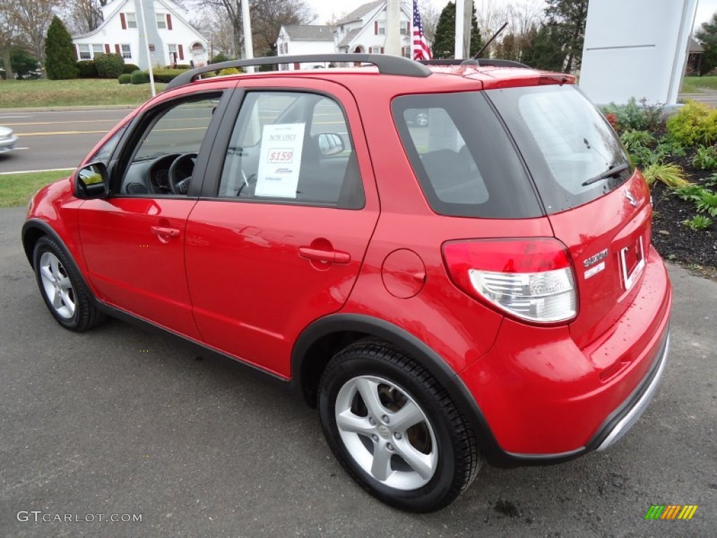 2007 SX4 Convenience AWD - Bright Red / Black photo #10