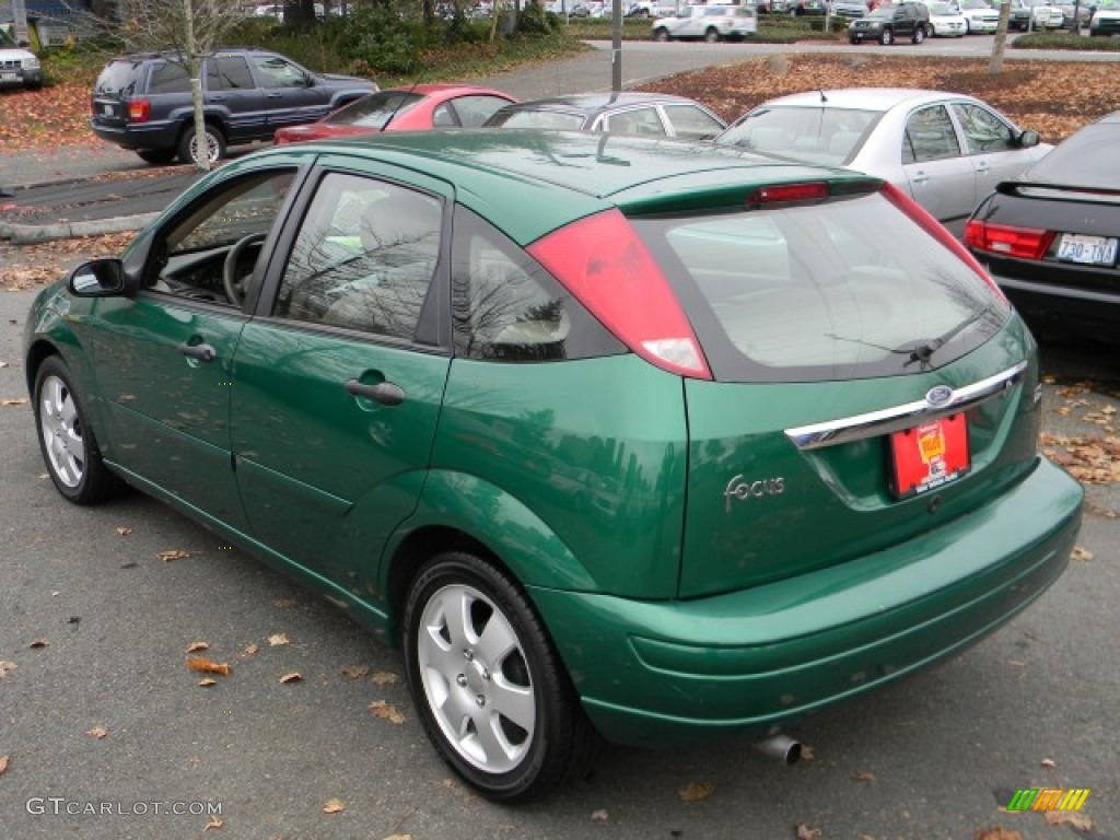 2002 Focus ZX5 Hatchback - Grabber Green Metallic / Medium Parchment photo #4