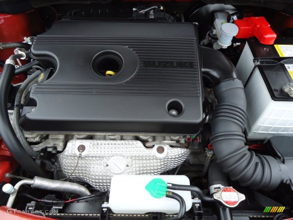 2007 SX4 Convenience AWD - Bright Red / Black photo #29