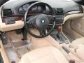 Beige 2002 BMW 3 Series 325i Convertible Dashboard